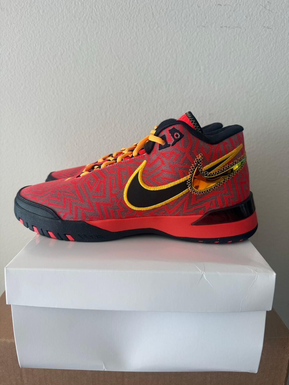 Nike LeBron NXXT Gen AMPD I Promise Red Gold Black Men’s Size 10.5 HF0712-600